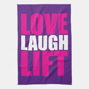Workout Motivation - Love, Laugh, Lift Theedoek