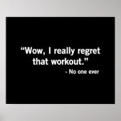 Workout Regret Poster (Voorkant)