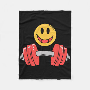 Workout Rust Gym Gezicht Grappig Gewichtheffen Mot Fleece Deken