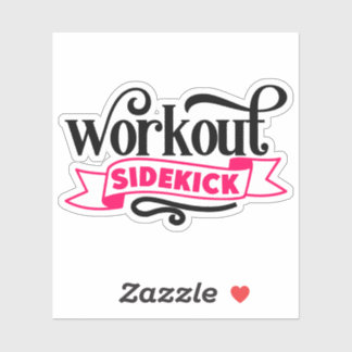 Workout sidekick Grappige Zwangerschap Sticker