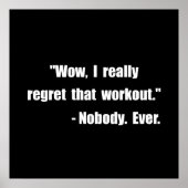 Workoutprijsopgave Poster (Voorkant)