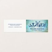 Workouts en fitness visitekaartjes (Buitenkant ongevouwen)