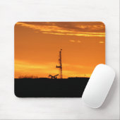 Workover Rig op Sunset Mousepad Muismat (Met muis)
