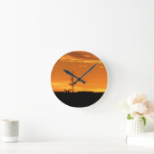 Workover Rig op zonsondergang Ronde Klok (Huis)