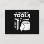 Workshop Beer Toilet Paper Tools Visitekaartje (Voorkant)