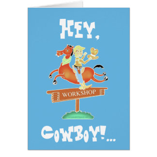 Workshop Cowboy's Birthday-kaart