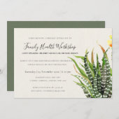 WORKSHOP MODERN DESERT CACTUS WATERVERF KAART (Voorkant / Achterkant)