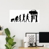 Workshop over mechanische reparatie van auto's Per Poster (Thuiskantoor)