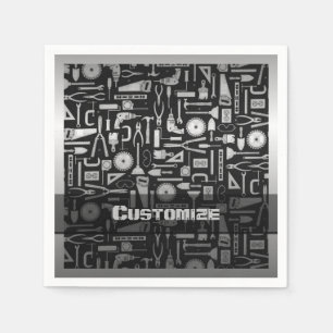 Workshop over zwart en zilver servet