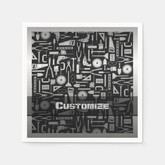 Workshop over zwart en zilver servet (Voorkant)