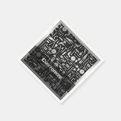 Workshop over zwart en zilver servet (Hoek)