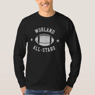 Worland All-Stars Football Retro jaren '80 T-shirt