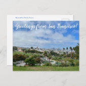 World2Celebrate: Groeten uit San Francisco! Briefkaart (Voorkant / Achterkant)