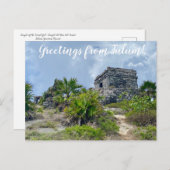 World2Celebrate: Groeten uit Tulum! Briefkaart (Voorkant / Achterkant)
