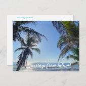 World2Celebrate: Groeten uit Tulum! Briefkaart (Voorkant / Achterkant)