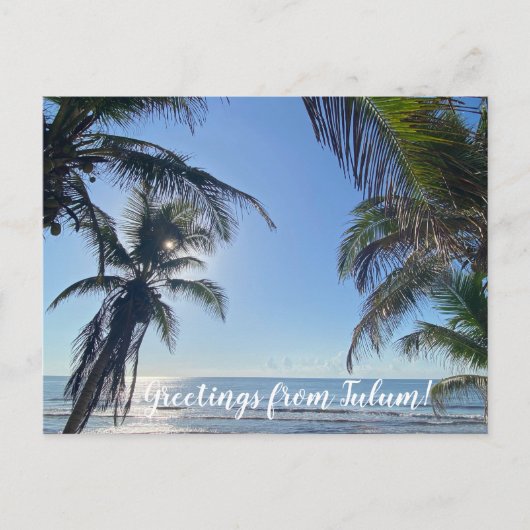 World2Celebrate: Groeten uit Tulum! Briefkaart (Voorkant)