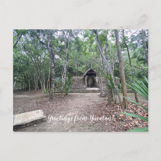 World2Celebrate: Groeten van Yucatán! Briefkaart (Voorkant)