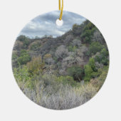 World2Celebrate: Halloween Ghost Trees Keramisch Ornament (Voorkant)