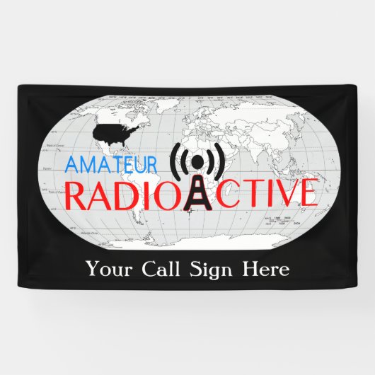 World Amateur Radio Spandoek (Horizontaal)