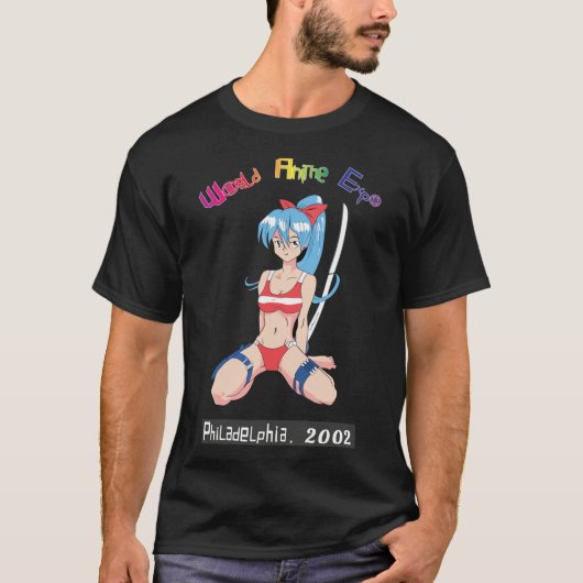 World Anime Expo 2002 Authentic Classic T-Shirt (Voorkant)