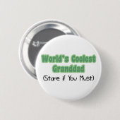 World's koelste grootvader ronde button 5,7 cm (Voorkant /achterkant)