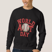 World Art Day Baseball Design Trui (Voorkant)