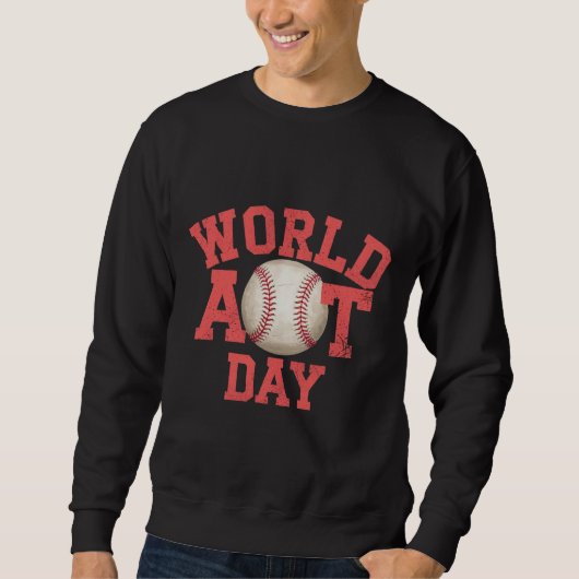 World Art Day Baseball Design Trui (Voorkant)