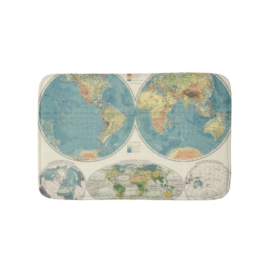 World Atlas Map 2 Badmat (Voorkant)