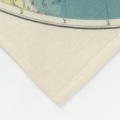 World Atlas Map 2 Fleece Deken (Hoek)