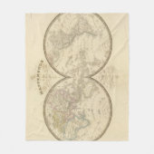 World Atlas Map Fleece Deken (Voorkant)
