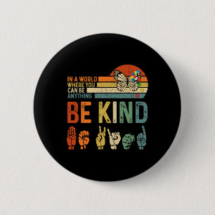 World Autism Awareness Day Hands Signaleert Autism Ronde Button 5,7 Cm