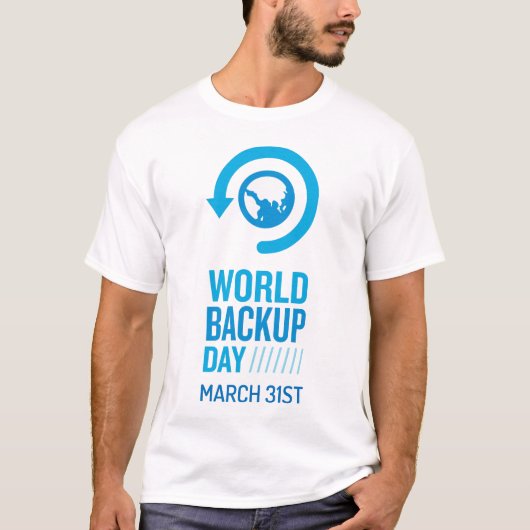 World Backup Day Value-shirt T-shirt (Voorkant)