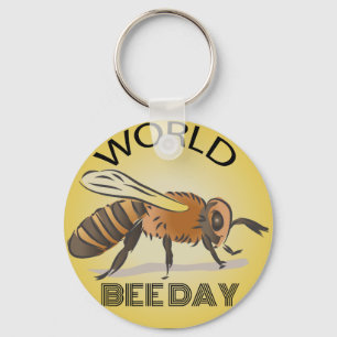 World Bee Day Sign Sleutelhanger