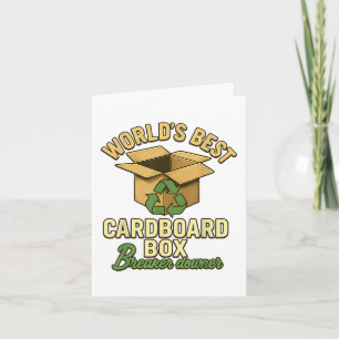 World Best Cardboard Box Breaker Downer Funny Eco Kaart