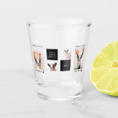 World Best Dog Mam | Collage Dog Foto Shot Glas (Voorkant)