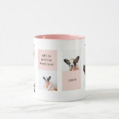 World Best Dog Mam | Foto van collage | Pastel Roz Mok (Midden)