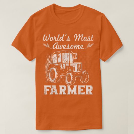 World best farmer  t-shirt (Design voorkant)