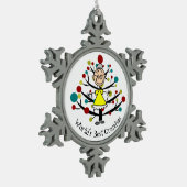 World Best Grandma Snowflake Ornament (Links)