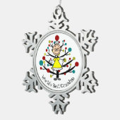 World Best Grandma Snowflake Ornament (Rechts)