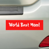 World Best Mam Bumpersticker (Op auto)