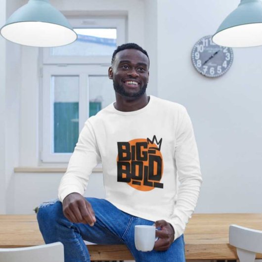 World Best Modern Big Bold Imprimer T-shirt blanc