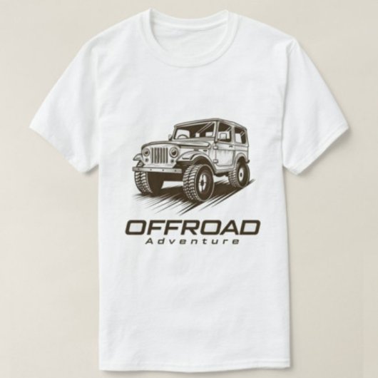 World Best Modern Offroad Print T-shirt blanc