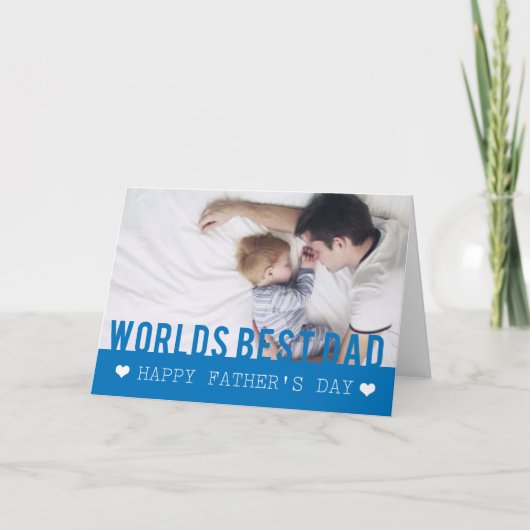 World Best Pap Photo Template Card Kaart (Voorkant)