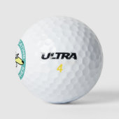 "World Bleating" Cartoon Sheep Golfballen (Logo)