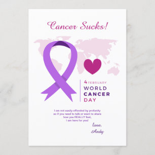 World Cancer Day Card Kaart