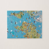 World Cartoon Map Legpuzzel (Horizontaal)