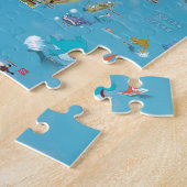 World Cartoon Map Legpuzzel (Zijkant)