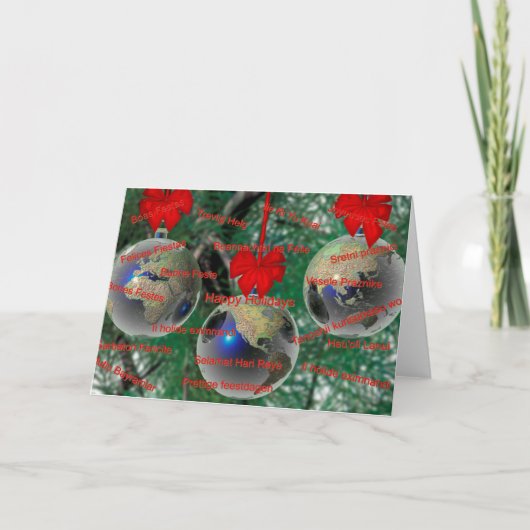 World Christmas Kaart (Voorkant)
