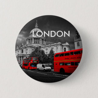 World Cities - London Ronde Button 5,7 Cm