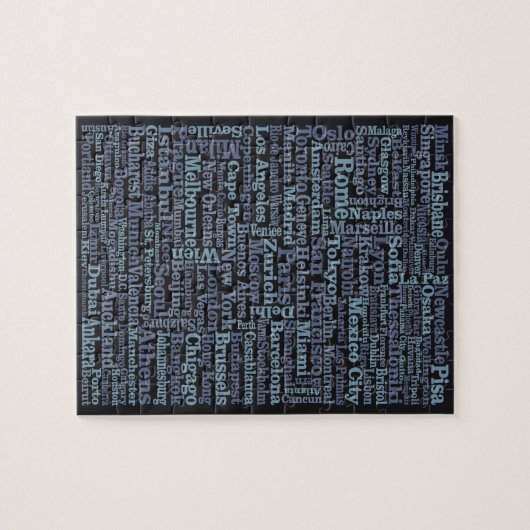 World Cities puzzel Legpuzzel (Horizontaal)